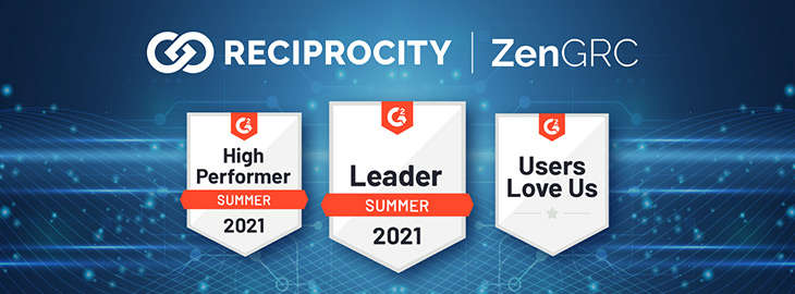 Reciprocity G2 Summer 2021 performance badges