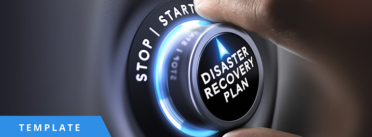 hand turning disaster recovery plan dial from stop to start
