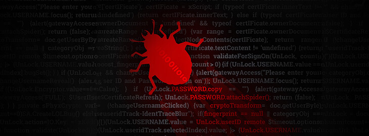 malware bug crawling through code