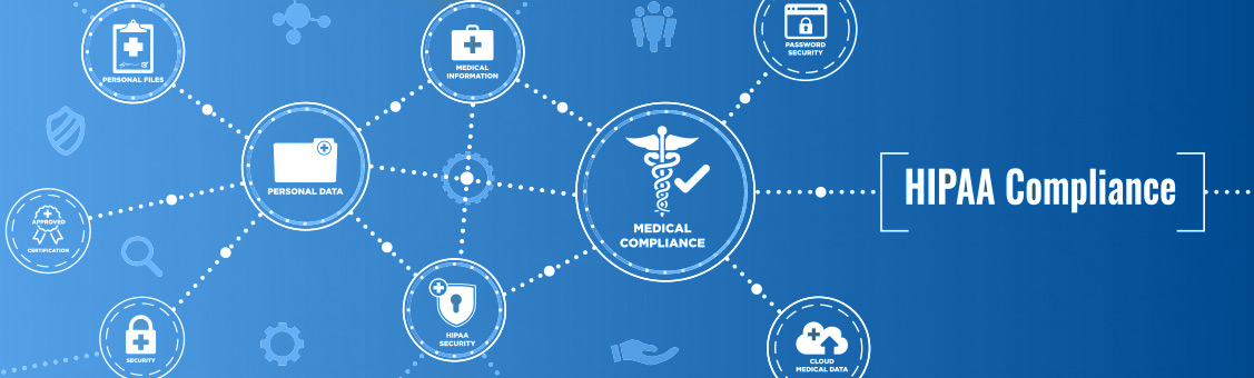 HIPAA compliance and medical icons