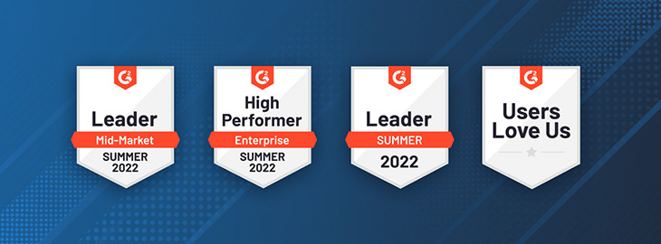 G2 Leader badges Summer 2022