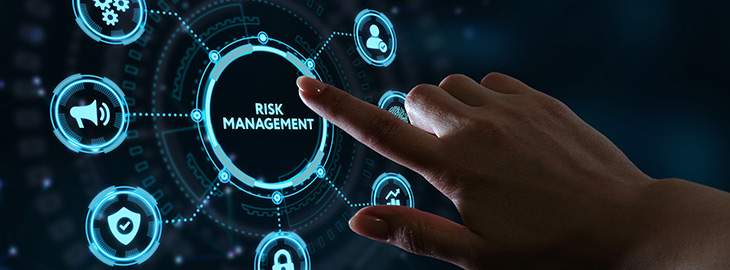 Risk Management and Assessment for Business Investment Concept. Business, Technology, Internet and network concept