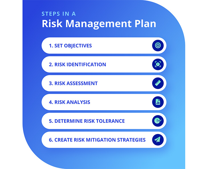 6 steps in a risk management plan